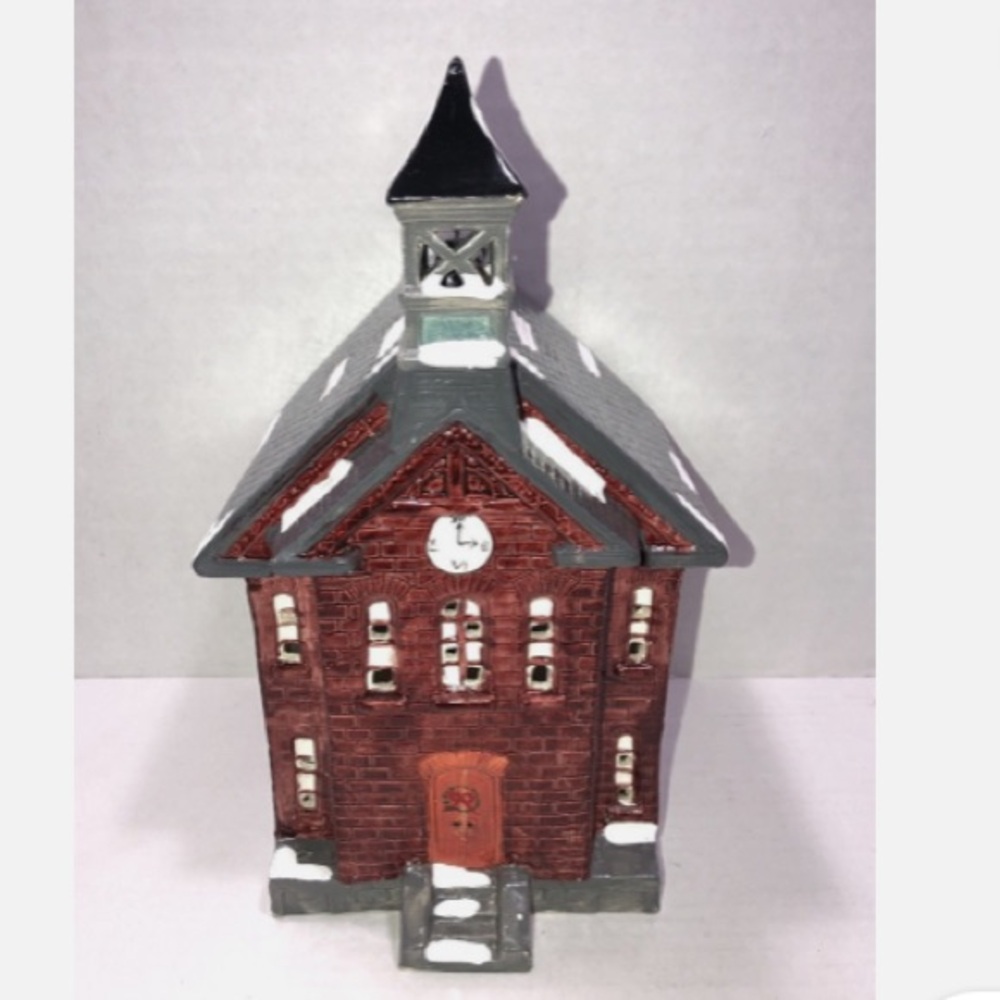 ⛄️⛪️ Department 56 The School House House - Rare + Vintage 📚⛄️